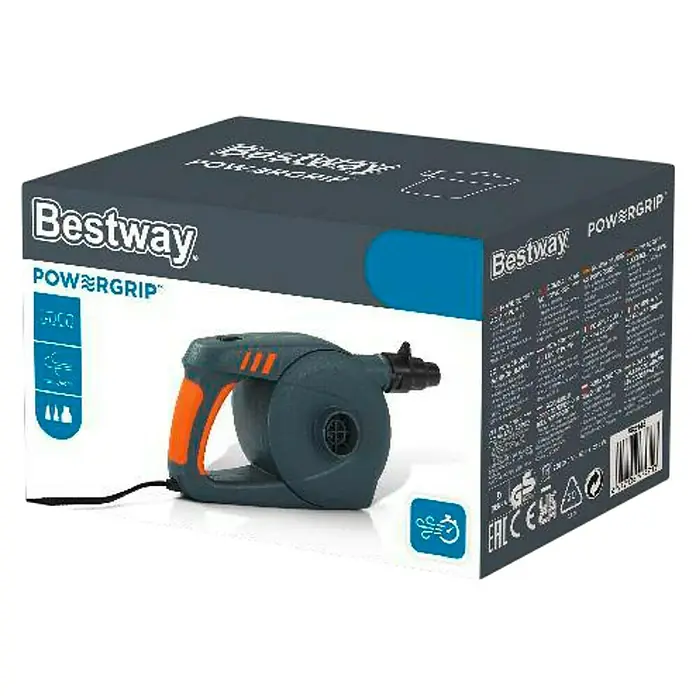 Bestway Elektrische pomp Powergrip AC - 12 V - Diagonaal zicht