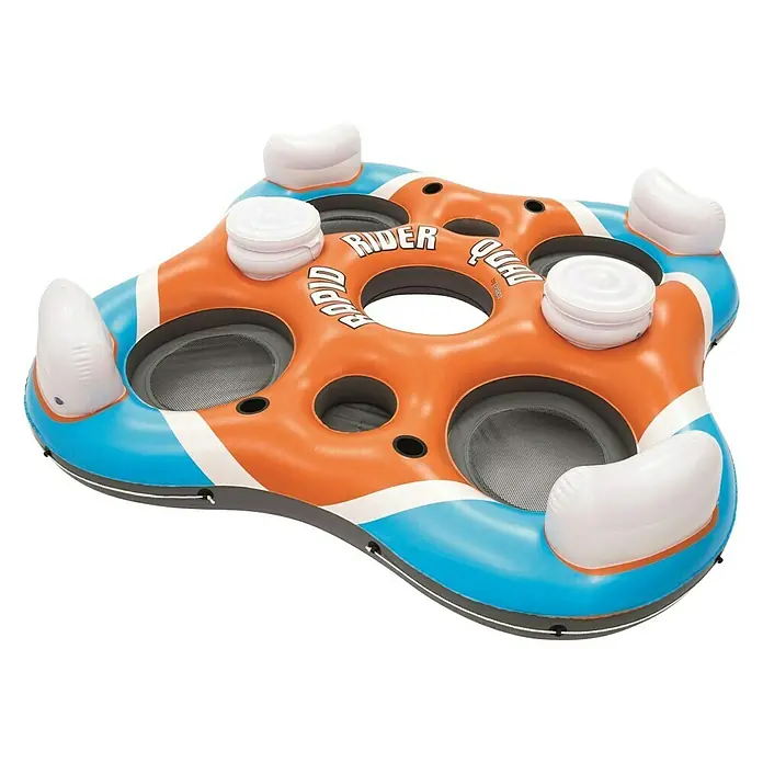 Hydro-Force Lounge-eiland Rapid Rider Quad X4 - l x b x h: 241 x 241 x 51 cm, Belasting: 360 kg - Diagonaal zicht
