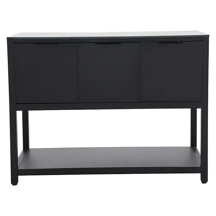 Sunfun Melina Grillküchen-Sideboard - 60 x 120 x 90 cm, Schwarz - Vorderansicht