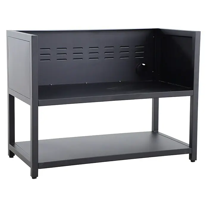 Sunfun Melina Grillküchen-Modul Grillunterschrank - Schwarz, L x B x H: 60 x 119 x 90 cm - Diagonale Ansicht