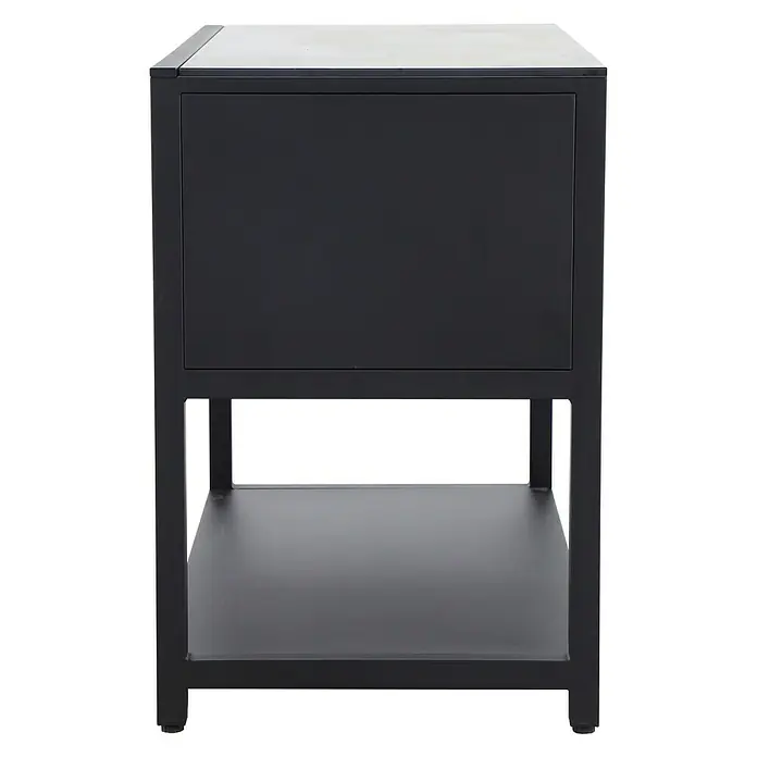 Sunfun Melina Grillküchen-Sideboard - 60 x 120 x 90 cm, Schwarz - Vorderansicht