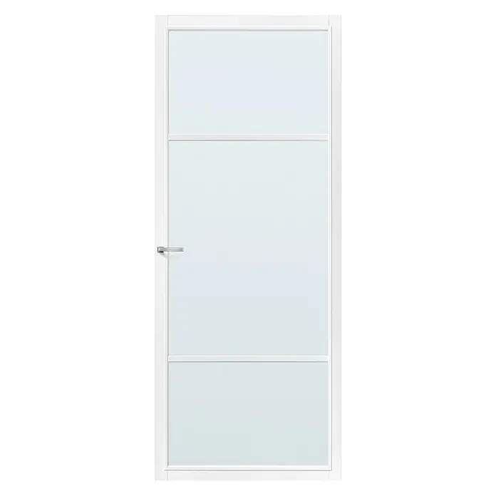 Solid Elements Binnendeur SE 4765 mat glas - 83 x 211,5 cm, Draairichting: Links, Wit, Opdek - Vooraanzicht