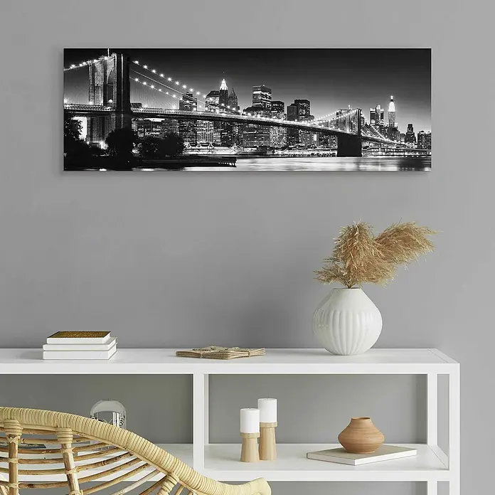 Decopanel - New York - Brooklyn Bridge, B x H: 90 x 30 cm - Stimmungsaufnahme