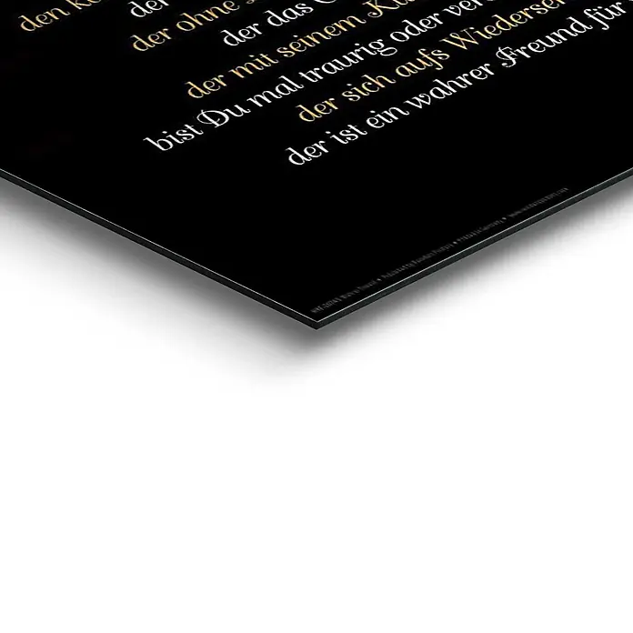 Decopanel - Wahrer Freund, B x H: 40 x 50 cm - Detailaufnahme