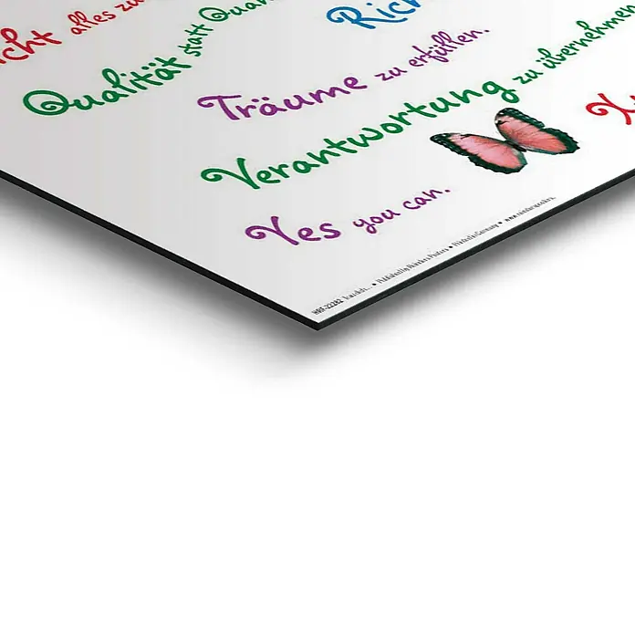Decopanel - Trau Dich..., B x H: 40 x 50 cm - Detailaufnahme