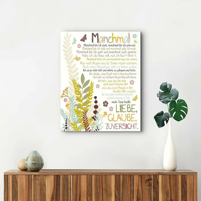 Decopanel - Manchmal, B x H: 40 x 50 cm - Stimmungsaufnahme