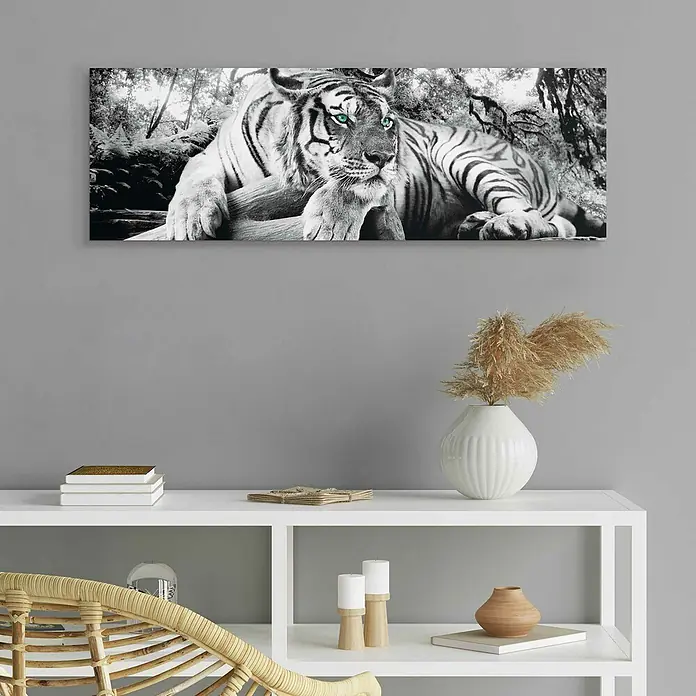 Decopanel - Tiger is Watching You, B x H: 90 x 30 cm - Stimmungsaufnahme