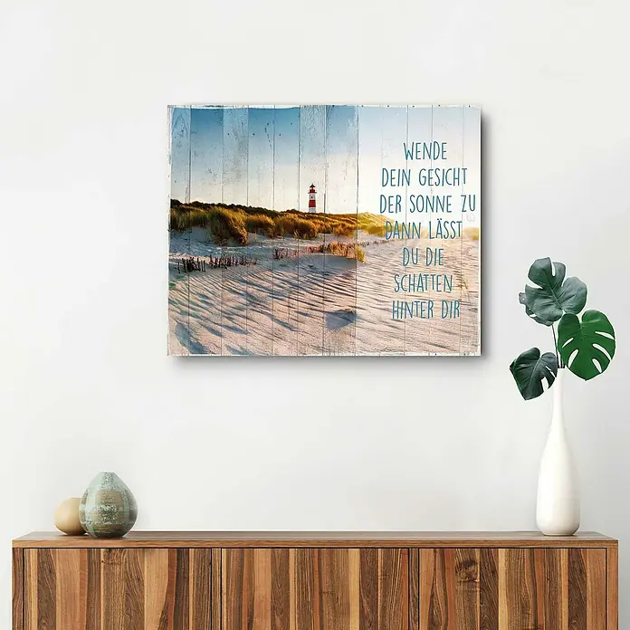 Decopanel - Sonne am Strand, B x H: 50 x 40 cm - Stimmungsaufnahme