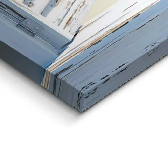 Holzbild Deco Block - Beach Shutters, B x H: 118 x 70 cm - Detailaufnahme
