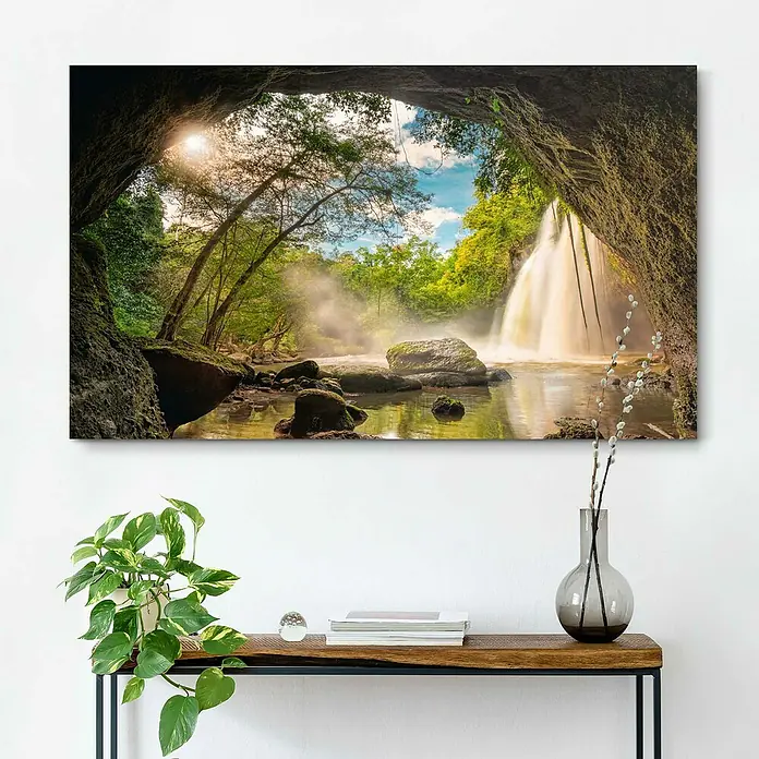 Holzbild Deco Block - Cave View, B x H: 118 x 70 cm - Stimmungsaufnahme