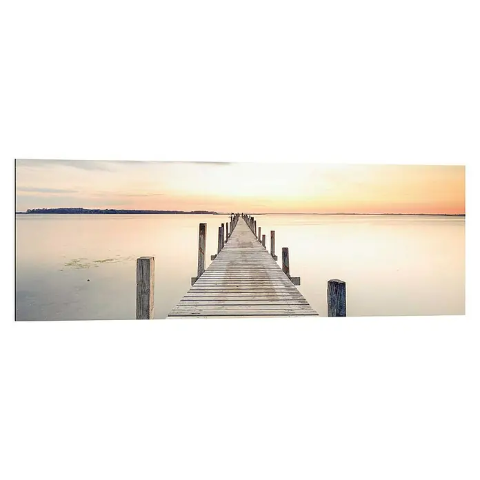 Decopanel - Sunset Jetty, B x H: 90 x 30 cm - Vorderansicht