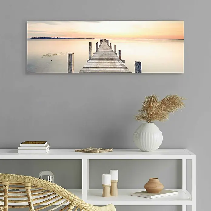 Decopanel - Sunset Jetty, B x H: 90 x 30 cm - Stimmungsaufnahme