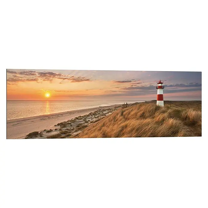 Decopanel - Lighthouse Sunset, B x H: 90 x 30 cm - Vorderansicht