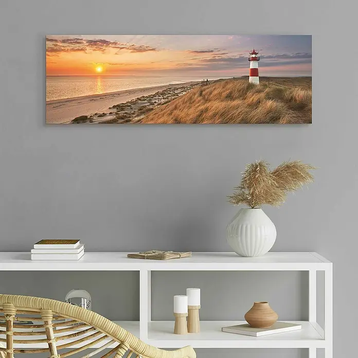Decopanel - Lighthouse Sunset, B x H: 90 x 30 cm - Stimmungsaufnahme