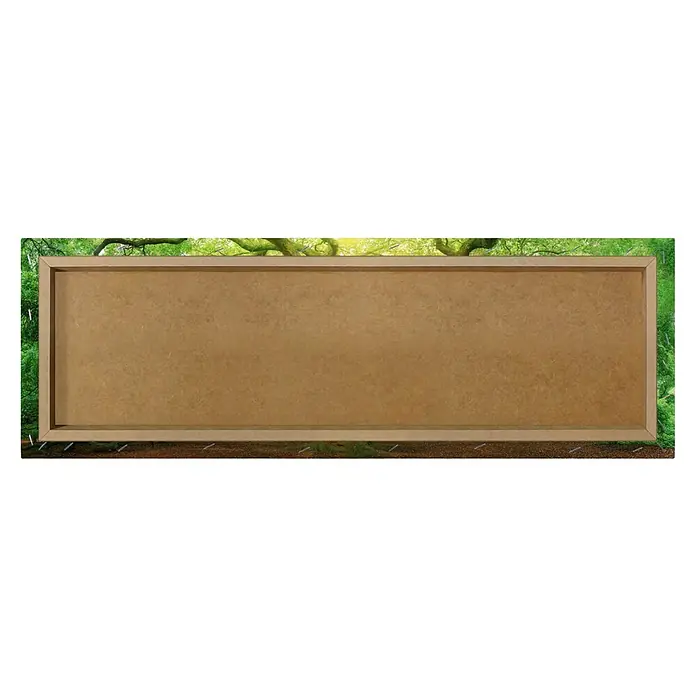 Holzbild Deco Block - Old Oak, B x H: 118 x 40 cm - Rückansicht