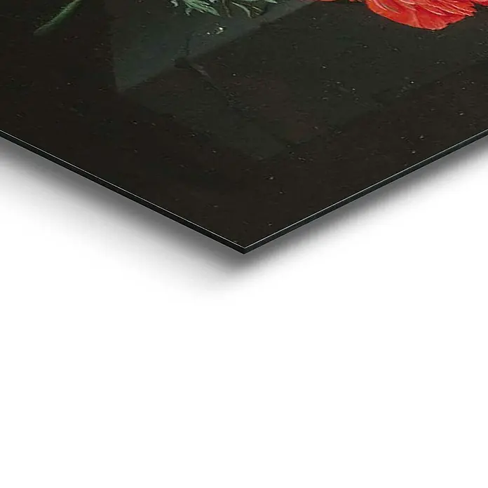 Decopanel - De Heem - Stil Life with Flowers in a Glass Vase, B x H: 100 x 140 cm - Detailaufnahme