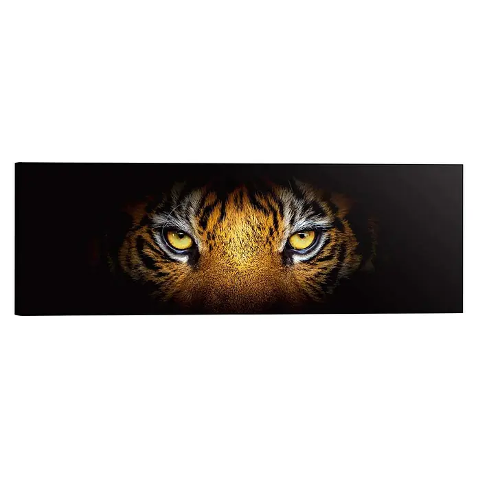 Holzbild Deco Block - Eye of The Tiger, B x H: 118 x 40 cm - Vorderansicht