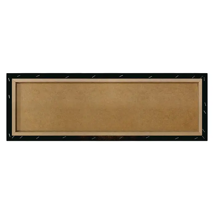 Holzbild Deco Block - Eye of The Tiger, B x H: 118 x 40 cm - Rückansicht