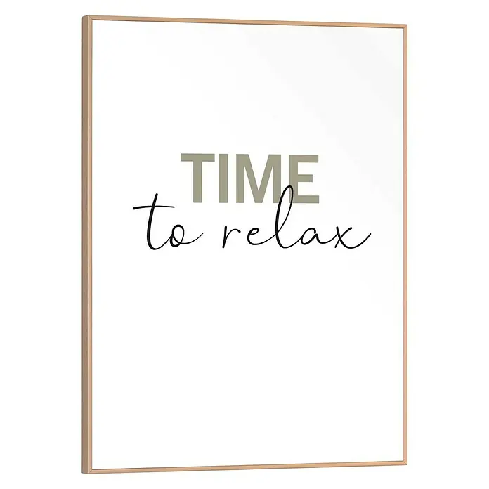 Bild Slim Frame - Time to Relax, B x H: 30 x 40 cm - Vorderansicht