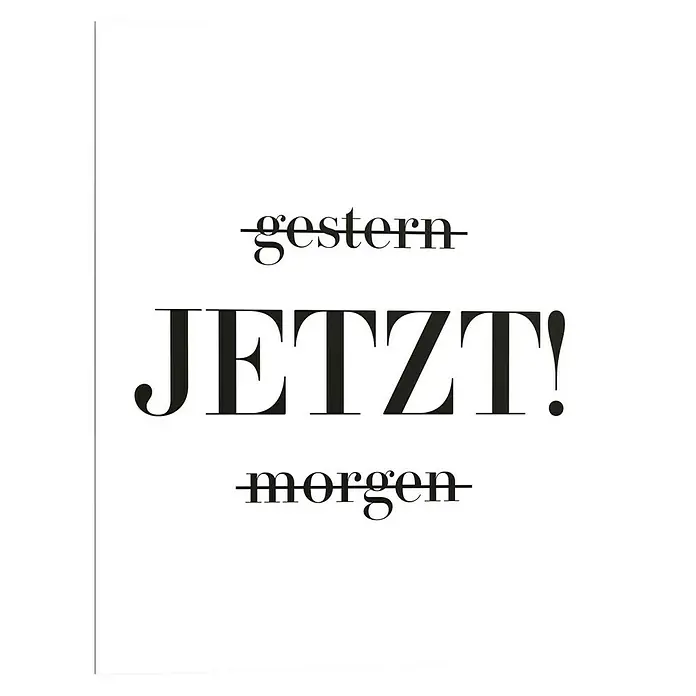 Decopanel - Jetzt, B x H: 40 x 50 cm - Vorderansicht