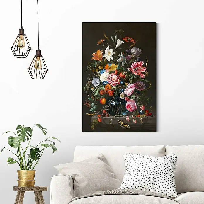 Decopanel - De Heem - Vaas met Bloemen, B x H: 60 x 90 cm - Stimmungsaufnahme