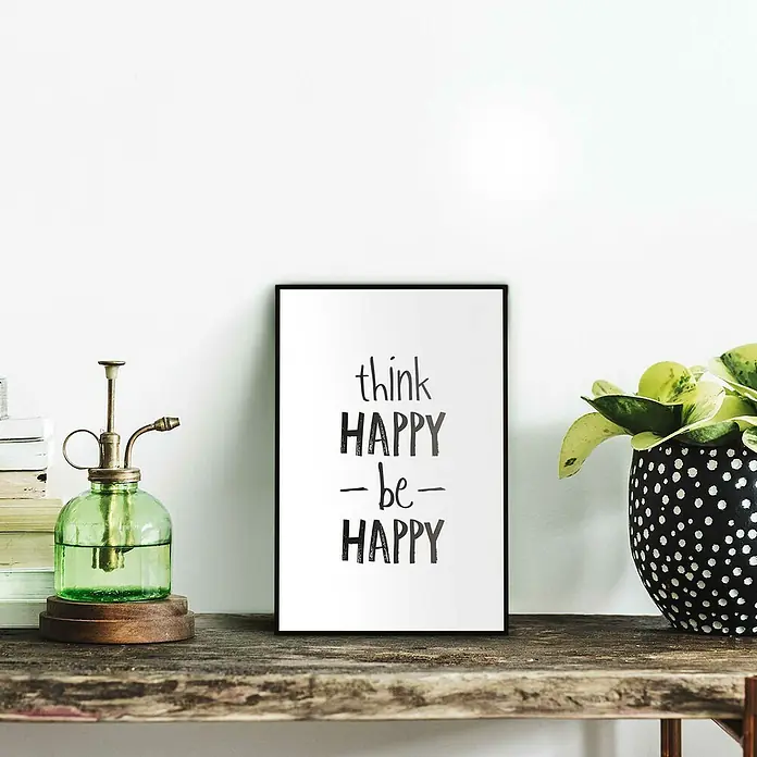 Bild Slim Frame - Think Happy, B x H: 20 x 30 cm - Stimmungsaufnahme