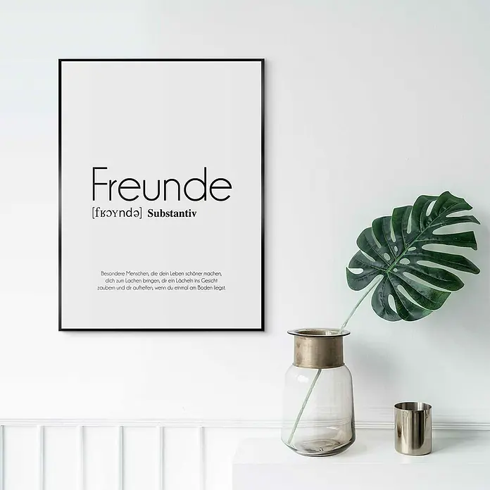 Bild Slim Frame - Freunde, B x H: 30 x 40 cm - Stimmungsaufnahme