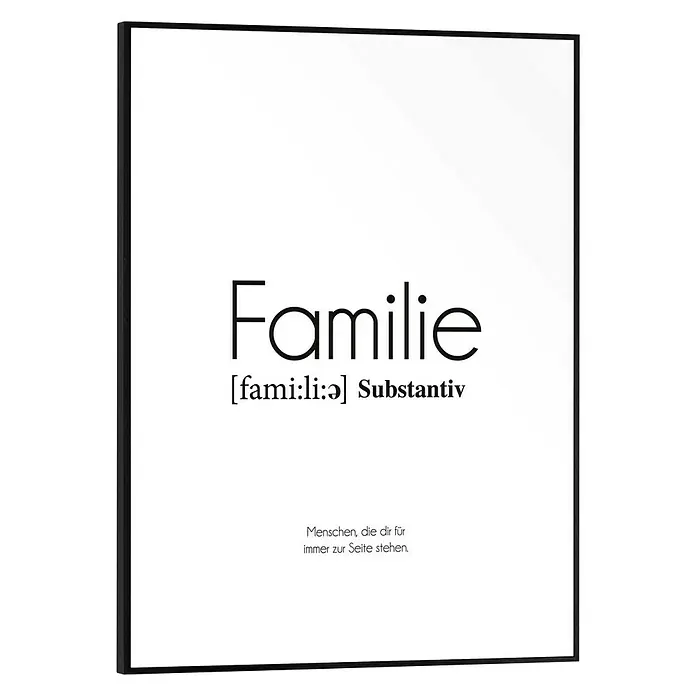 Bild Slim Frame - Familie, B x H: 30 x 40 cm - Vorderansicht