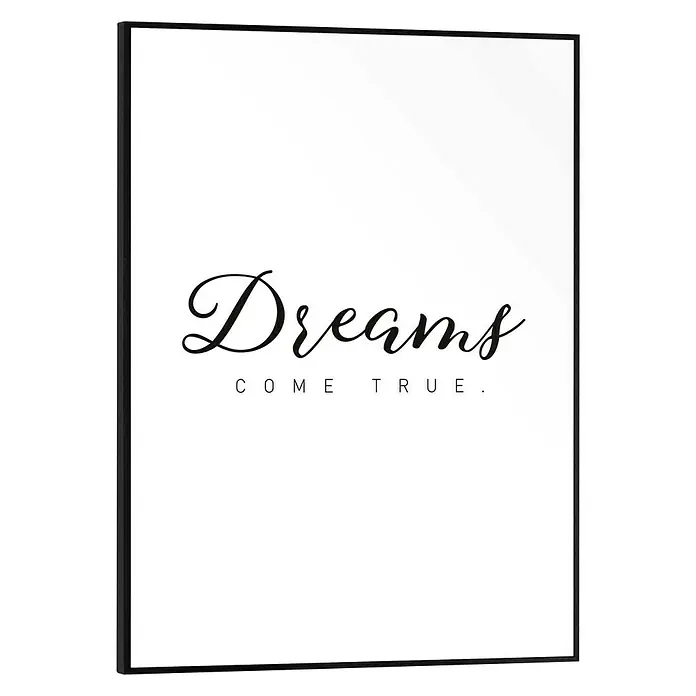 Bild Slim Frame - Dreams Come True, B x H: 30 x 40 cm - Vorderansicht