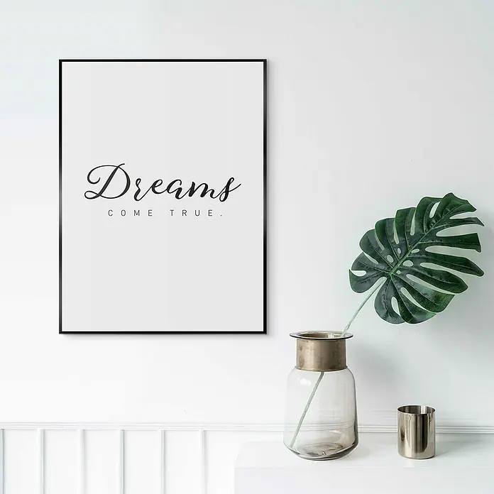 Bild Slim Frame - Dreams Come True, B x H: 30 x 40 cm - Stimmungsaufnahme