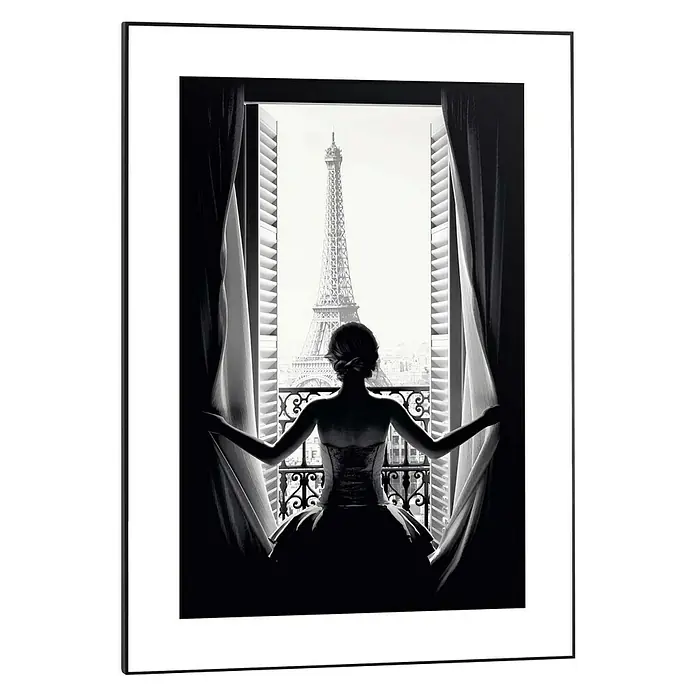 Bild Slim Frame - Paris Balcony, B x H: 50 x 70 cm - Vorderansicht