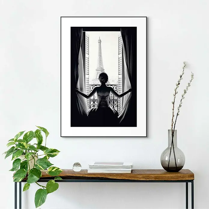 Bild Slim Frame - Paris Balcony, B x H: 50 x 70 cm - Stimmungsaufnahme