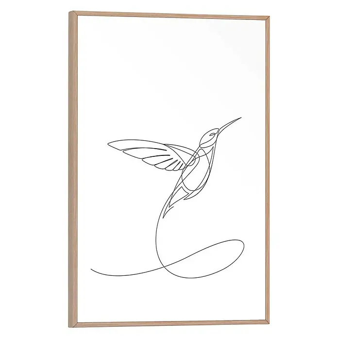 Bild Slim Frame - Hummingbird, B x H: 20 x 30 cm - Vorderansicht