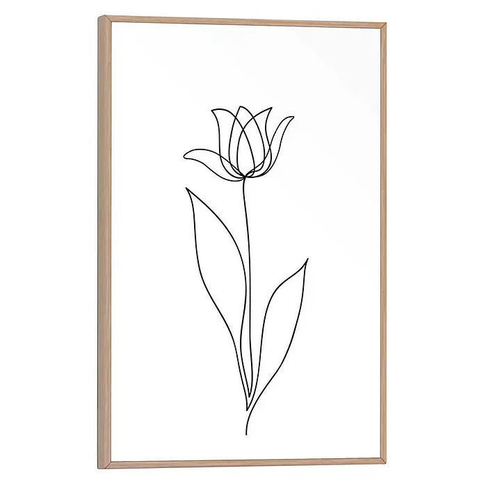 Bild Slim Frame - Tulip Lines, B x H: 20 x 30 cm - Vorderansicht