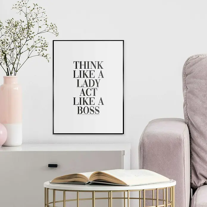 Bild Slim Frame - Think Like, B x H: 30 x 40 cm - Stimmungsaufnahme
