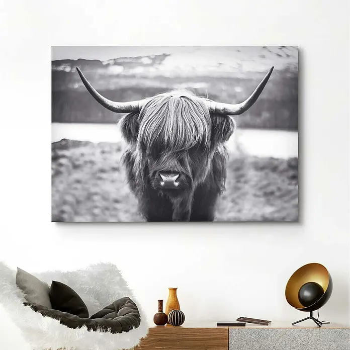 Decopanel - Highland Cow, B x H: 140 x 100 cm - Stimmungsaufnahme