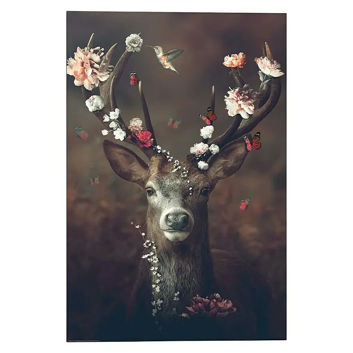 Decopanel - Fauna Flora Deer, B x H: 60 x 90 cm - Vorderansicht