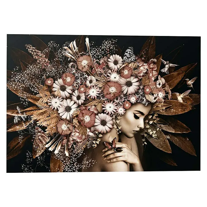 Decopanel - Flower Explosion, B x H: 140 x 100 cm - Vorderansicht