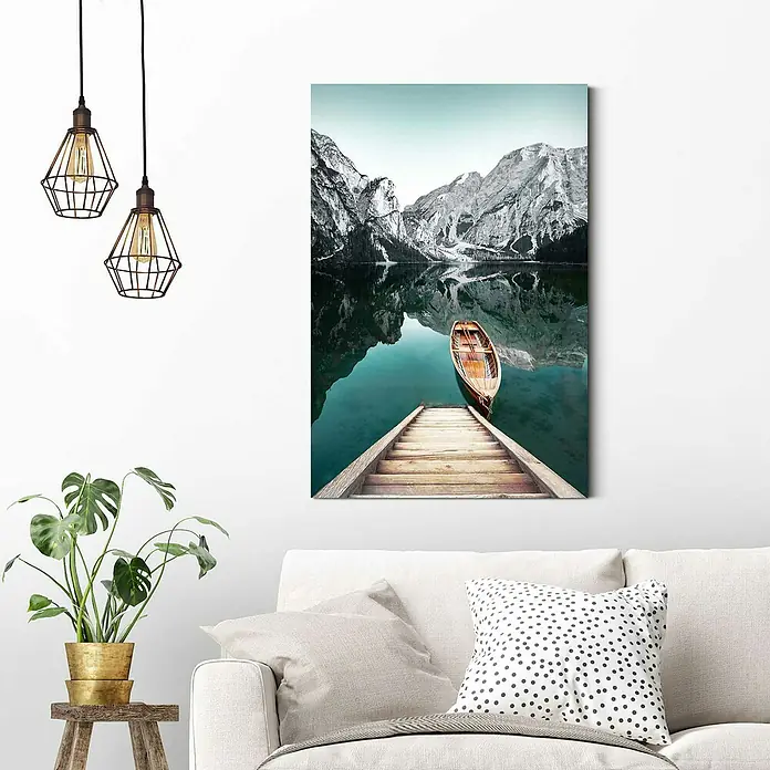 Decopanel - Glacier Mountain Lake, B x H: 60 x 90 cm - Stimmungsaufnahme