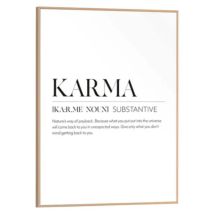 Bild Slim Frame - Karma, B x H: 30 x 40 cm - Vorderansicht