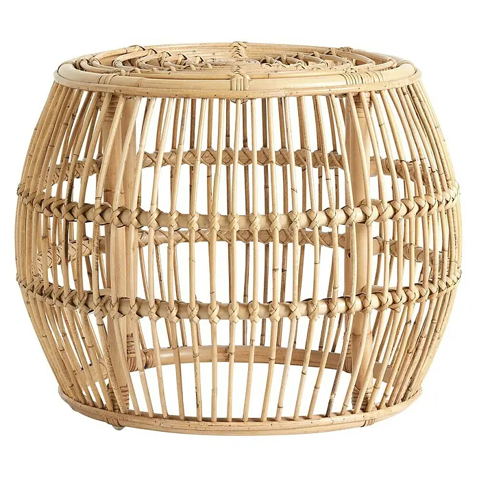 Sunfun Vrtni stolić, okrugli Chloe - Ø x V: 64 x 49 cm, Natur boja - Pogled sprijeda