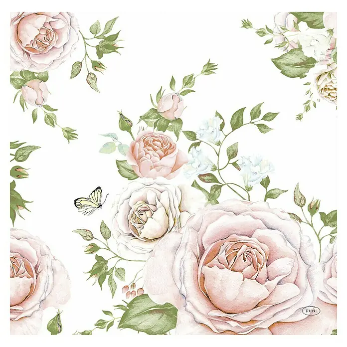 Duni Serviette Dunisoft® - 12 Stk., 40 x 40 cm, Rose Glory - Vorderansicht