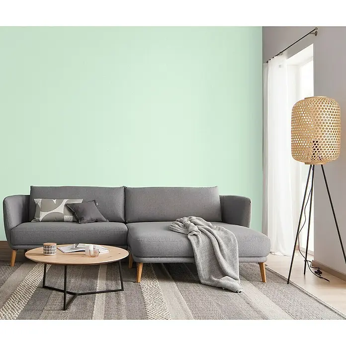 SCHÖNER WOHNEN-Farbe Trendstruktur Wandfarbe Glimmerfarbe - Flash Mint, 2,5 l, Matt, Art Effekt: Glitzer-Optik - Stimmungsaufnahme