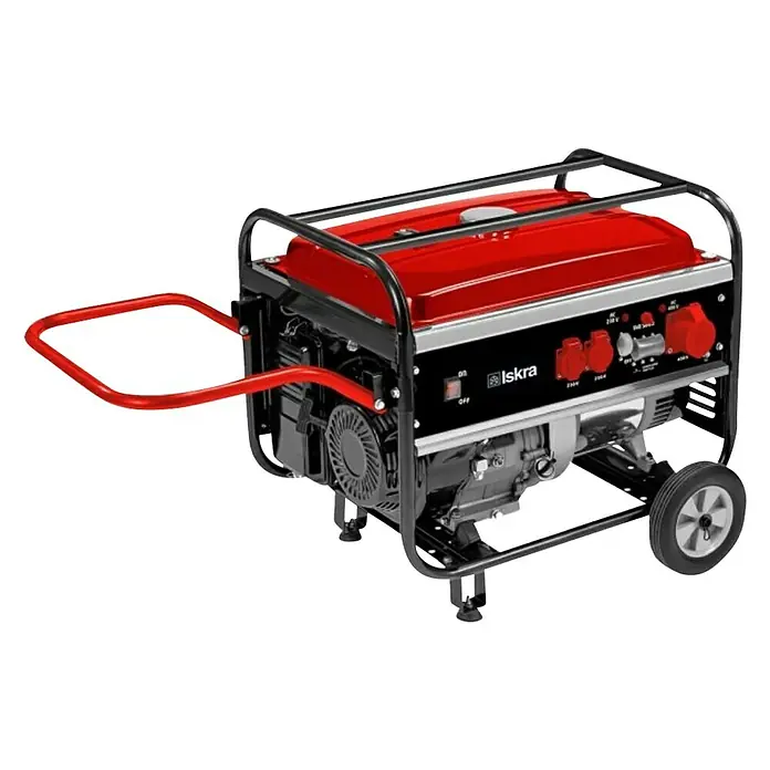 Iskra Generator BLD5500 - 4.800 W, Spremnik goriva: 25 l, Trajanje pogona: 12 h - Dijagonalni pogled