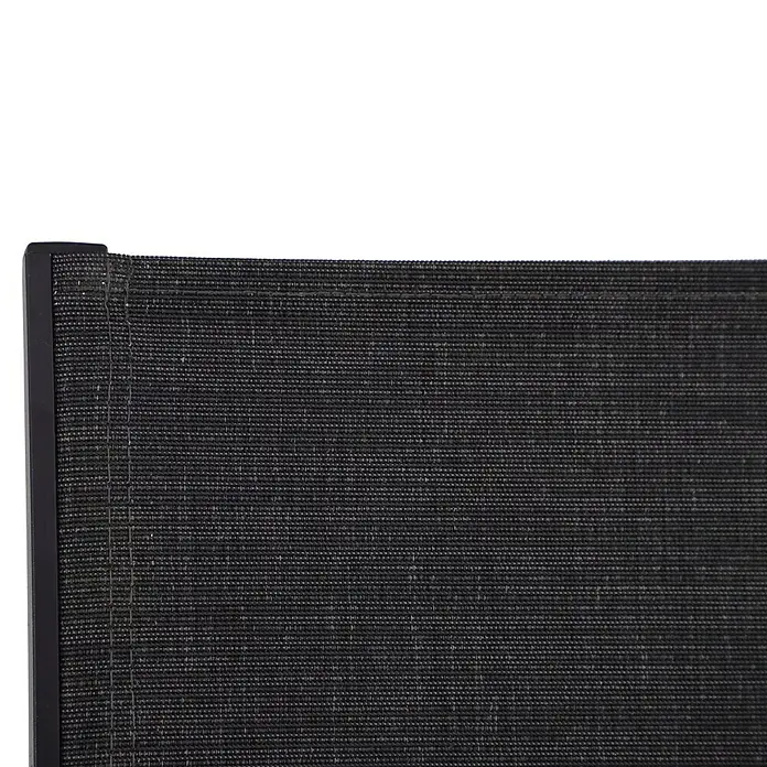 Sunfun Melina Sonnenliege - L x B x H: 196 x 65 x 35 cm, Textilene, Schwarz - Detailaufnahme