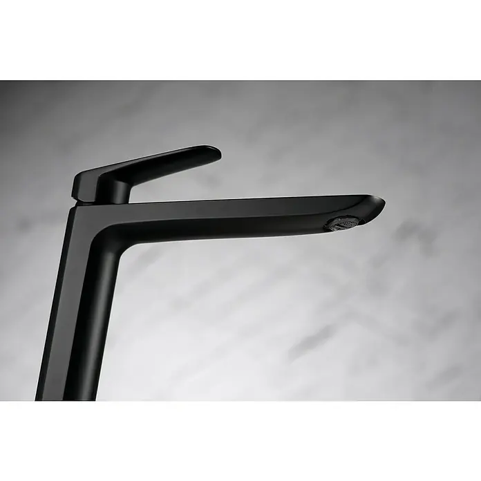 Imex Bélgica Grifo de lavabo alto - Negro, Mate - Primer plano