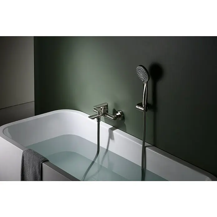 Imex Ural Grifo monomando de bañera - Níquel, Cepillado - Foto ambiente