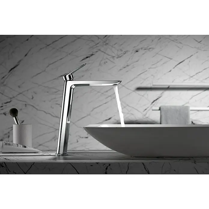 Imex Bélgica Grifo de lavabo alto - Cromo, Brillante - Foto ambiente
