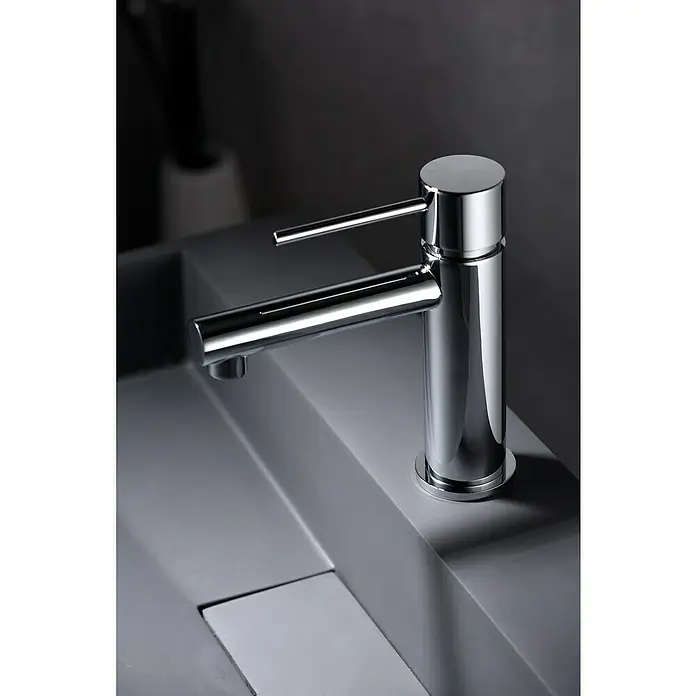Imex Milos Stick Grifo de lavabo - Cromo, Brillante - Foto ambiente