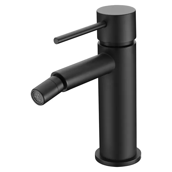 Imex Milos Stick Grifo monomando de bidé - Negro, Mate - Vista angular
